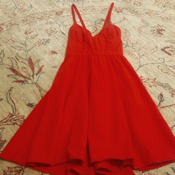 Guess Red Dress with Adjustable Crisscross Straps 100% cotton - Picture 3 of 8